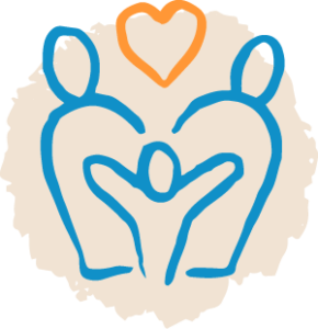 icon of family with heart