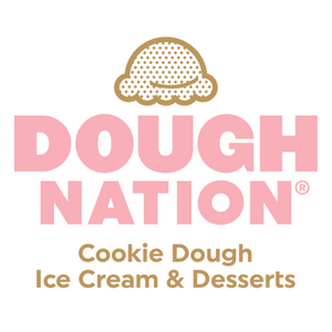 Pink and Brown Doughnation logo